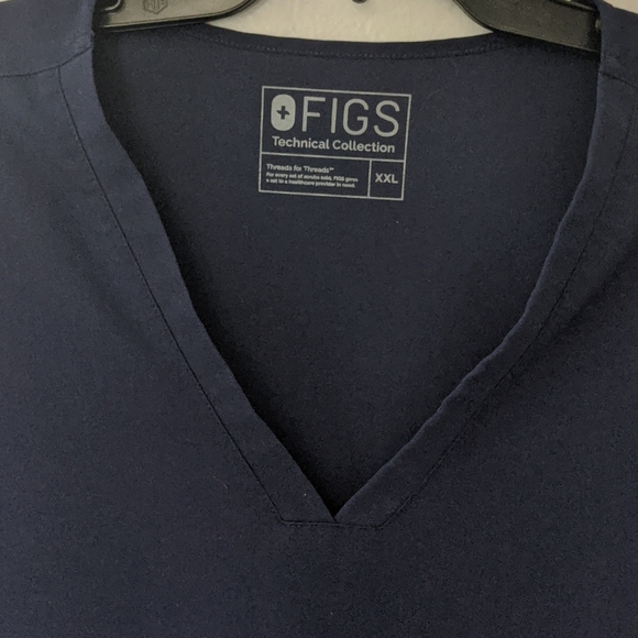 Figs Tops Figs Plus Size Casma Navy Blue Scrub Top Poshmark